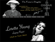 Tablet Screenshot of loretta-young.com